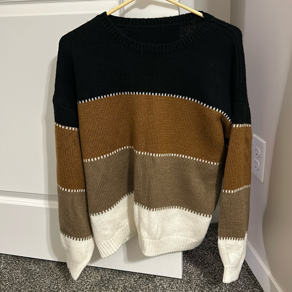 Brown and Black Sweater